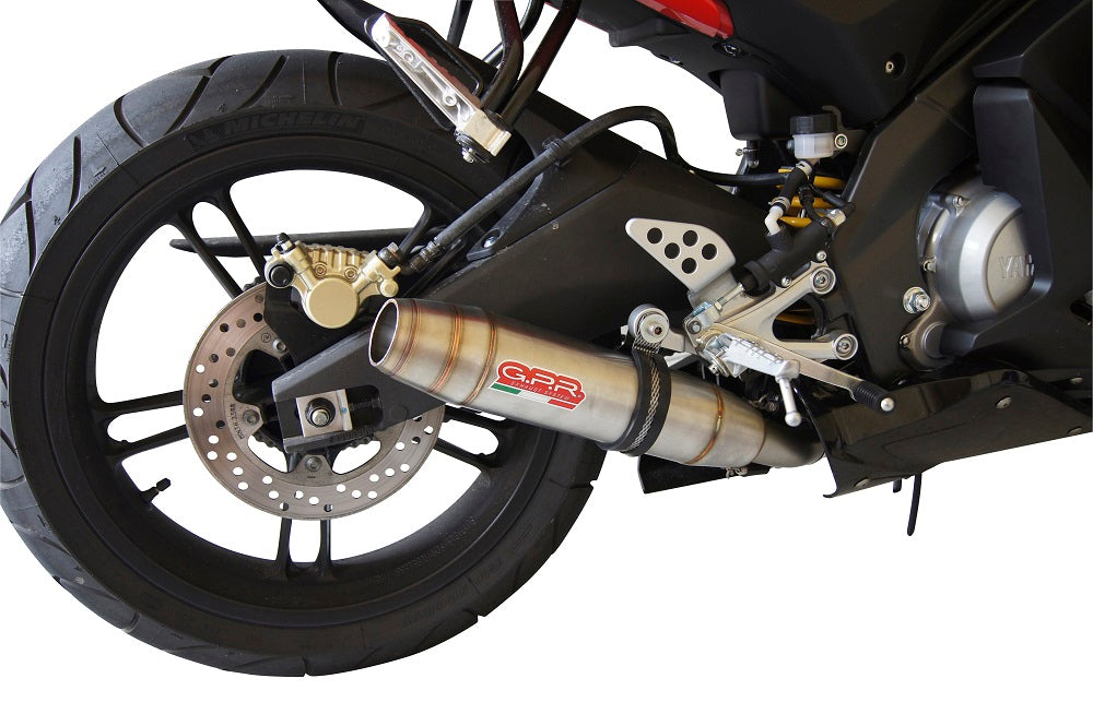 Yamaha Yzf-R 125 2008-2013 Exhaust GPR Full System Deeptone Inox
