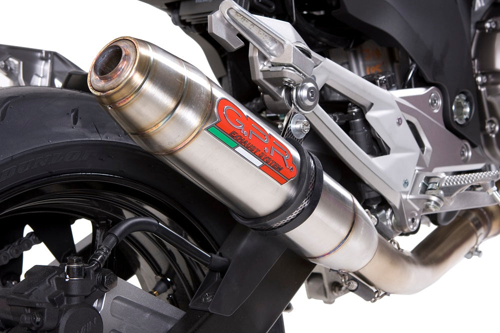 Kawasaki Z800E 2009-2016 Exhaust GPR Slip-on Deeptone Inox