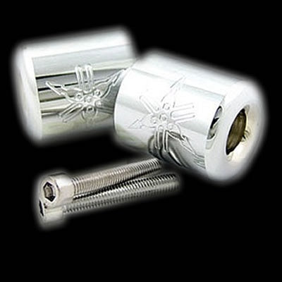 Engraved Bar Ends-Yamaha R1, R6 06-14 Chrome