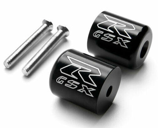 Engraved Black GSXR Bar Ends - Most Suzuki