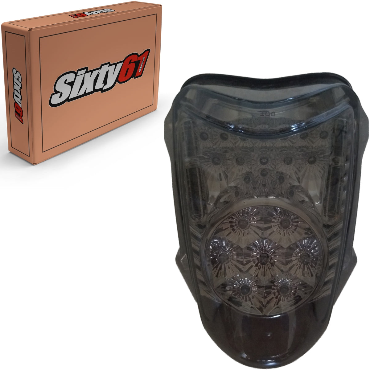 Suzuki Hayabusa GSXR1300 2008-2021 Smoke Integrated LED Tail Light With Turn Signals