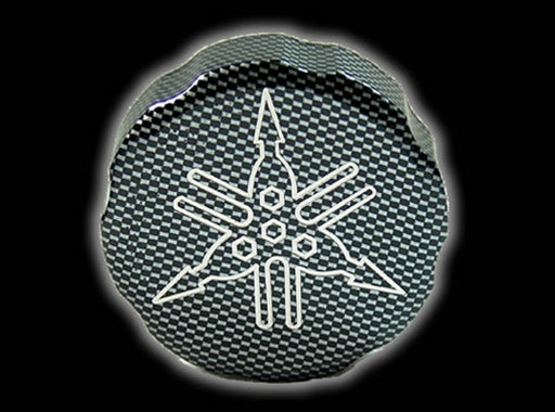 Yamaha LOGO Engraved Rear Brake Reservoir cap- CARBON