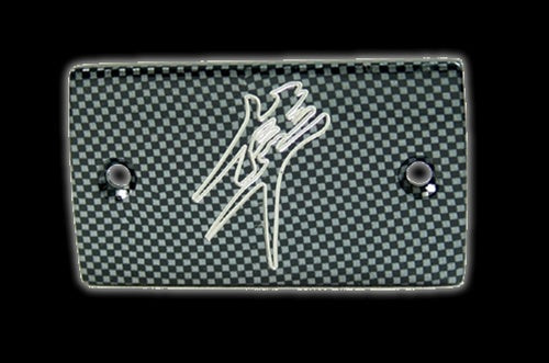 Engraved Suzuki HAYABUSA FRONT Brake OR Clutch Reservoir cap- CARBON
