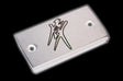 Engraved Suzuki HAYABUSA FRONT Brake OR Clutch Reservoir cap- Chrome