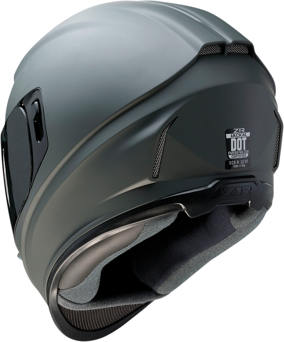 Z1R Jackal Motorcycle Helmet - Primer Gray - Smoke - XS 0101-13999