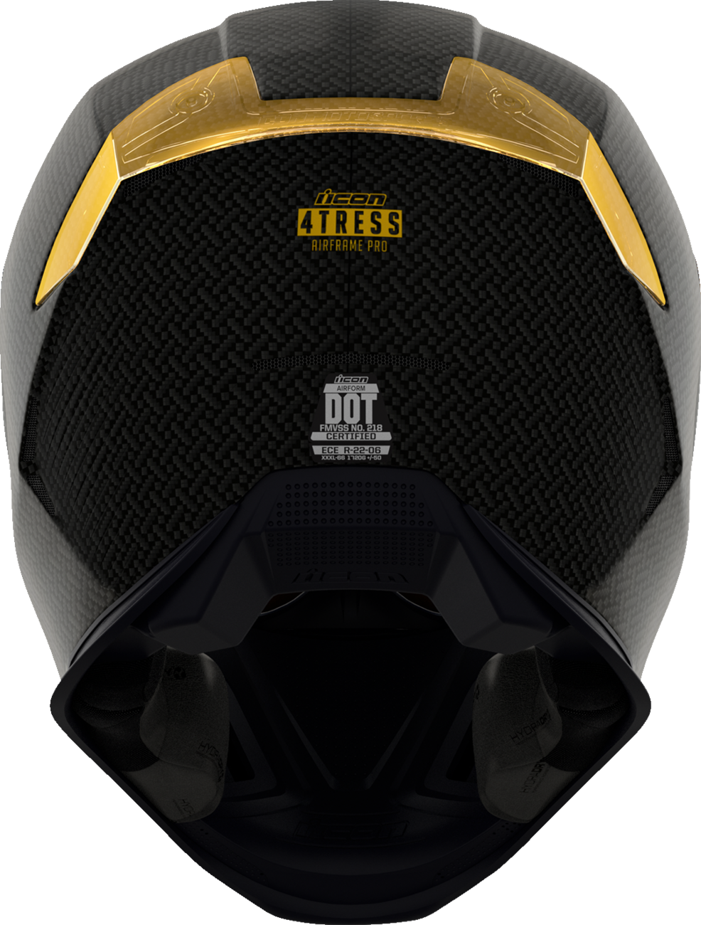 ICON Airframe Pro™ Motorcycle Helmet - Carbon 4Tress - Yellow - 2XL 0101-16664