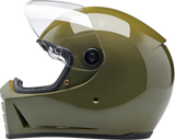 BILTWELL Lane Splitter Motorcycle Helmet - Gloss Olive Green - XL 1004-154-505