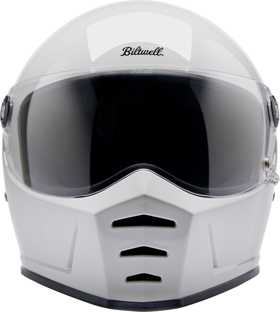 BILTWELL Lane Splitter Motorcycle Helmet - Gloss White - Medium 1004-104-503