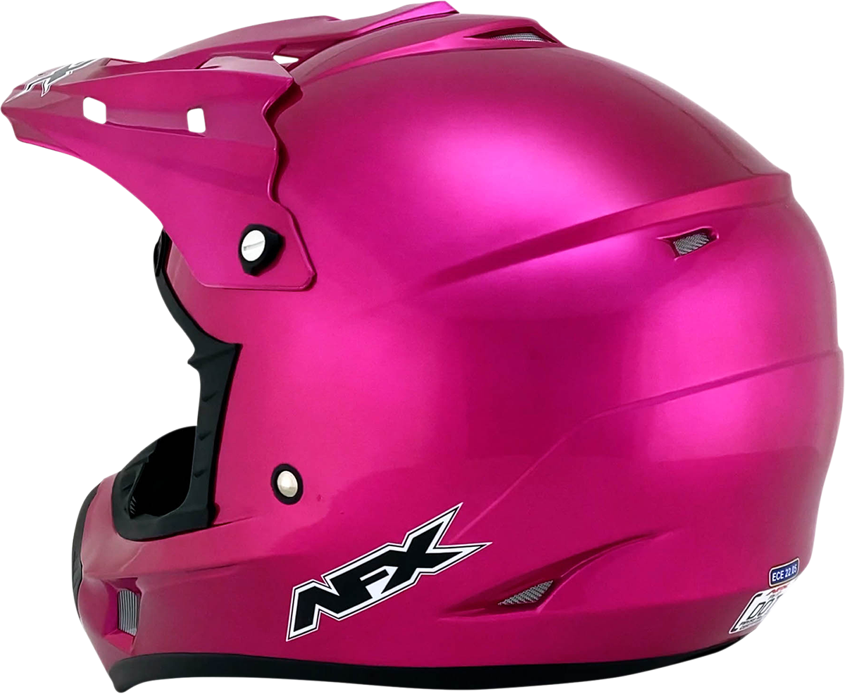 AFX FX-17Y Motorcycle Helmet - Fuchsia - Large 0111-0948