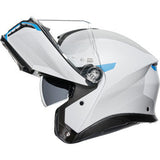 AGV Tourmodular Motorcycle Helmet - Frequency - Light Gray/Blue - 2XL 211251F2OY00616