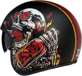 Z1R Saturn Motorcycle Helmet - Devil Made Me - Black/Red - Small 0104-2817