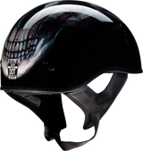 Z1R Vagrant Motorcycle Helmet - USA Skull - Black - XS 0103-1307