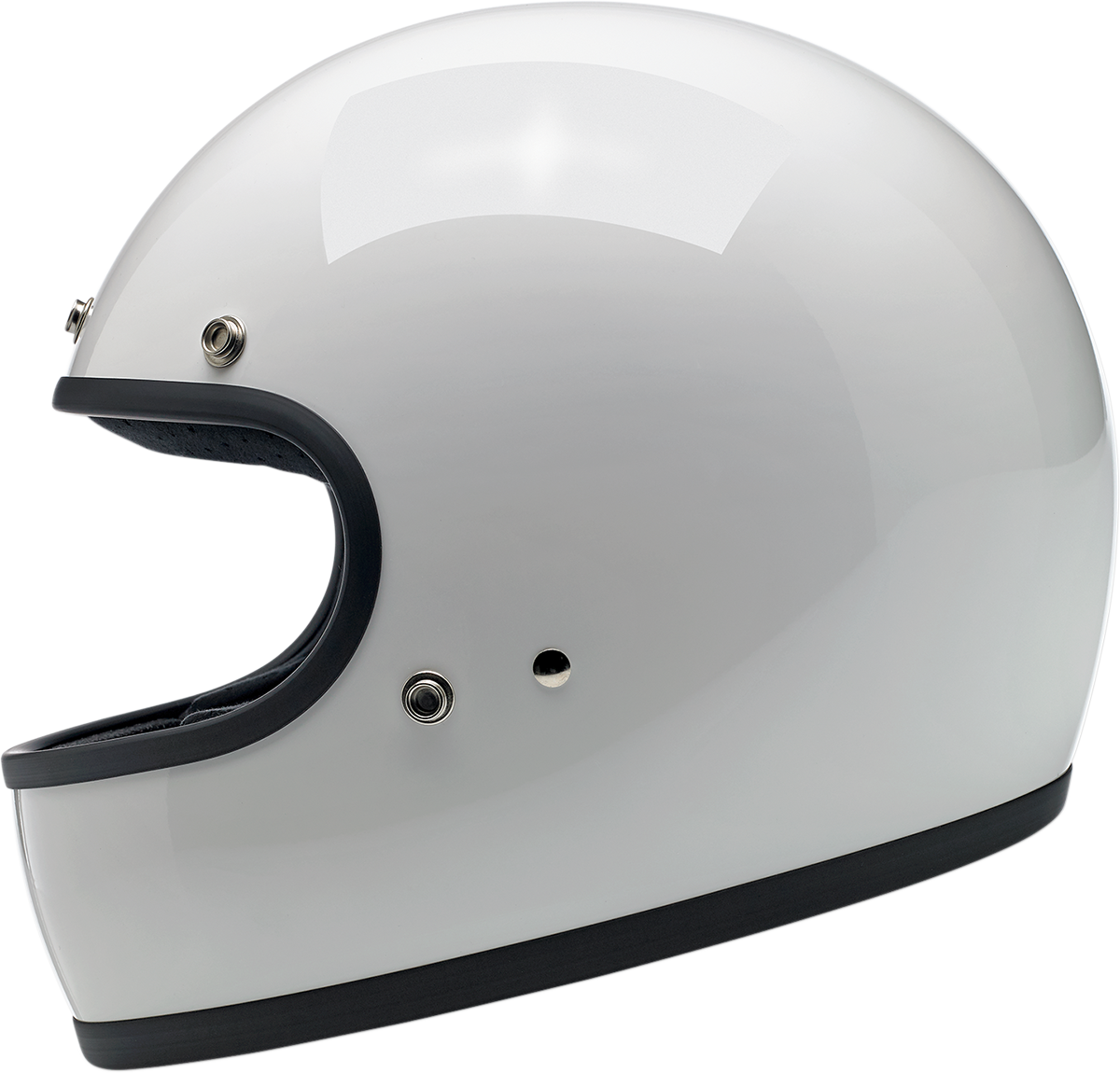 BILTWELL Gringo Motorcycle Helmet - Gloss White - Medium 1002-517-103