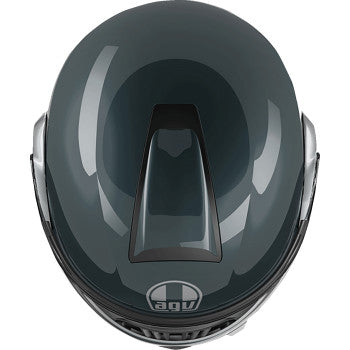 AGV Streetmodular Motorcycle Helmet - Levico - Gray/Silver - 2XL 21182960020032X