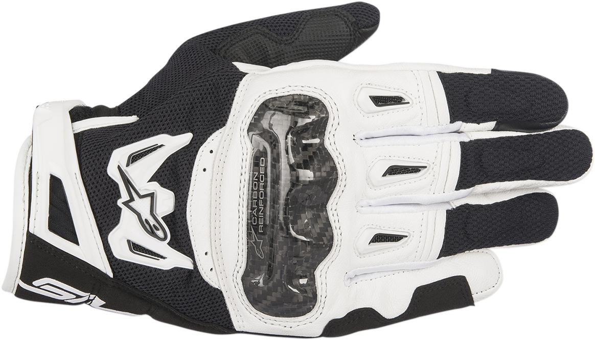 ALPINESTARS SMX-2 Air Carbon V2 Gloves - Black/White - 2XL 3567717-12-2X