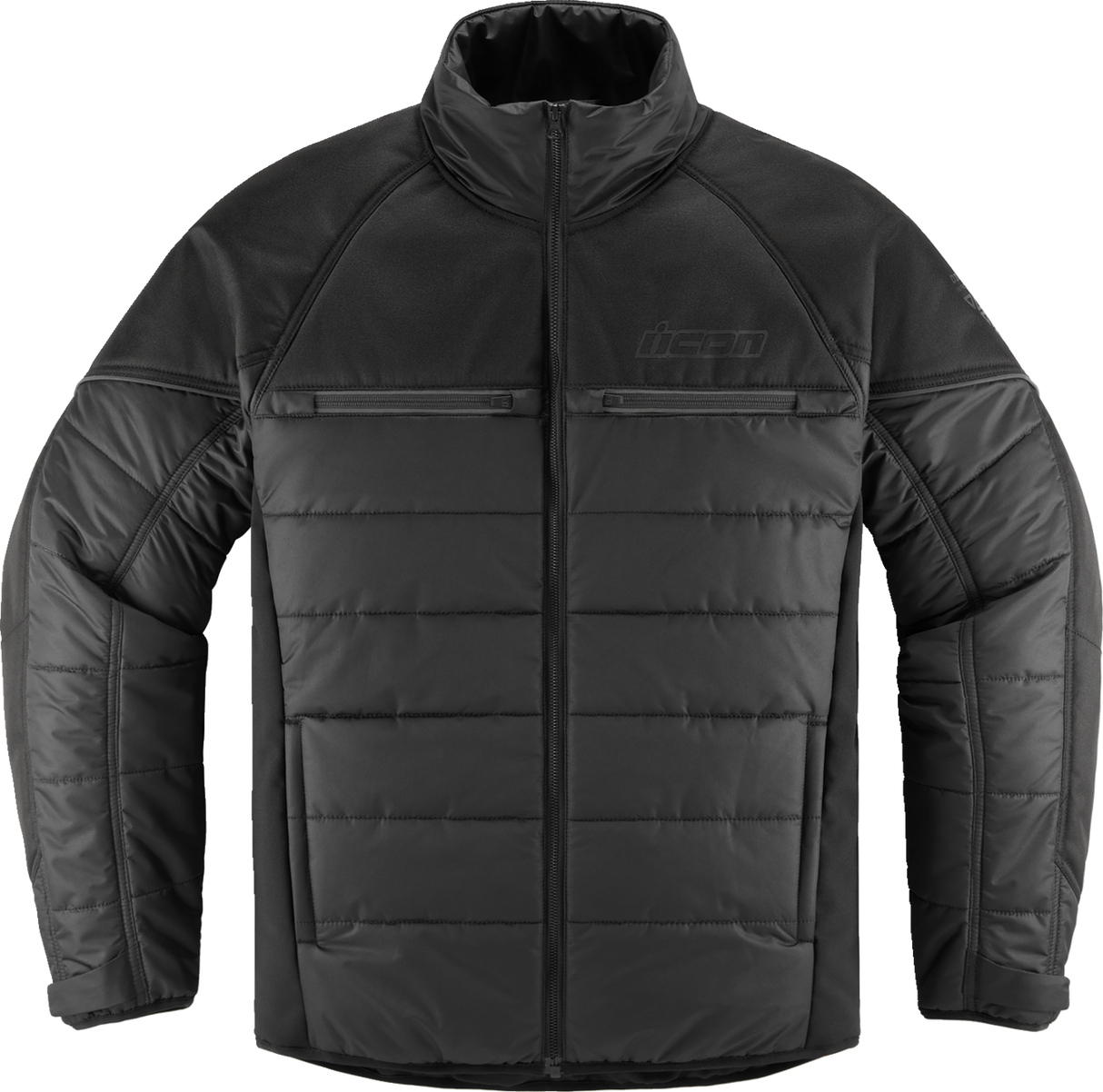 ICON Ghost Puffer Jacket - Black/Charcoal - Small 2820-6190