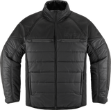 ICON Ghost Puffer Jacket - Black/Charcoal - Small 2820-6190