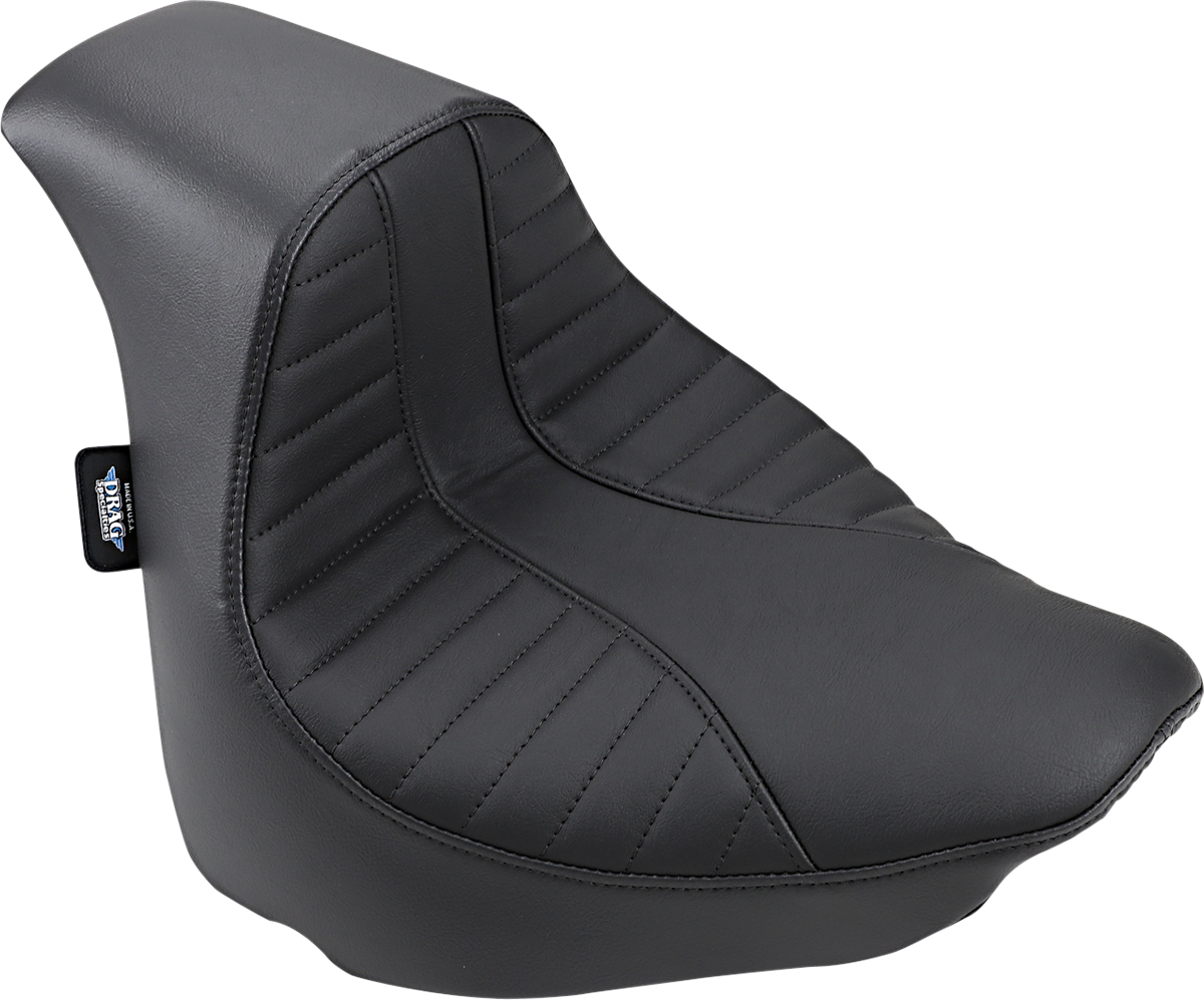 DRAG SPECIALTIES EZ-Solo Seat - Scorpion Stitch - Vinyl - FXFB '18-'22 ACT EZ-ON STYLE 0802-1128