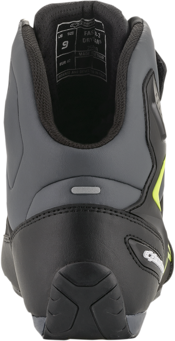 ALPINESTARS Faster-3 Drystar® Shoes - Black/Gray/Yellow - US 13 2540719175-13