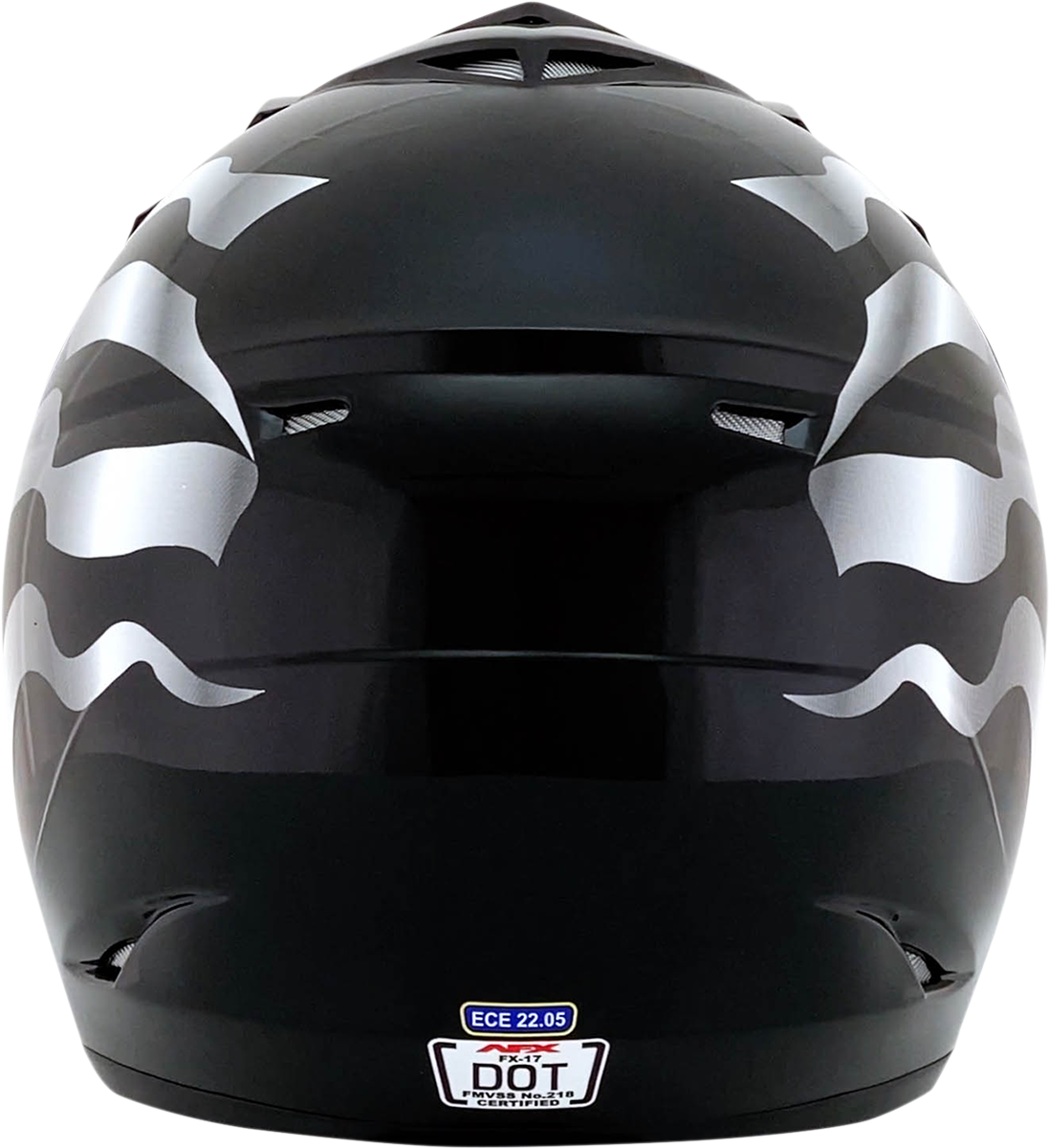 AFX FX-17 Motorcycle Helmet - Flag - Stealth - Large 0110-2365