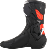 ALPINESTARS SMX+ Boots - Black/White/Red Fluorescent - US 6.5 / EU 40 2221019-1231-40