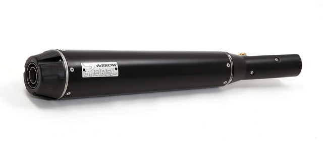 Arrow Yamaha Xsr 700 '21 Homologated Nichrom Dark Rebel Silencer With Carbon Endcap  74509rb