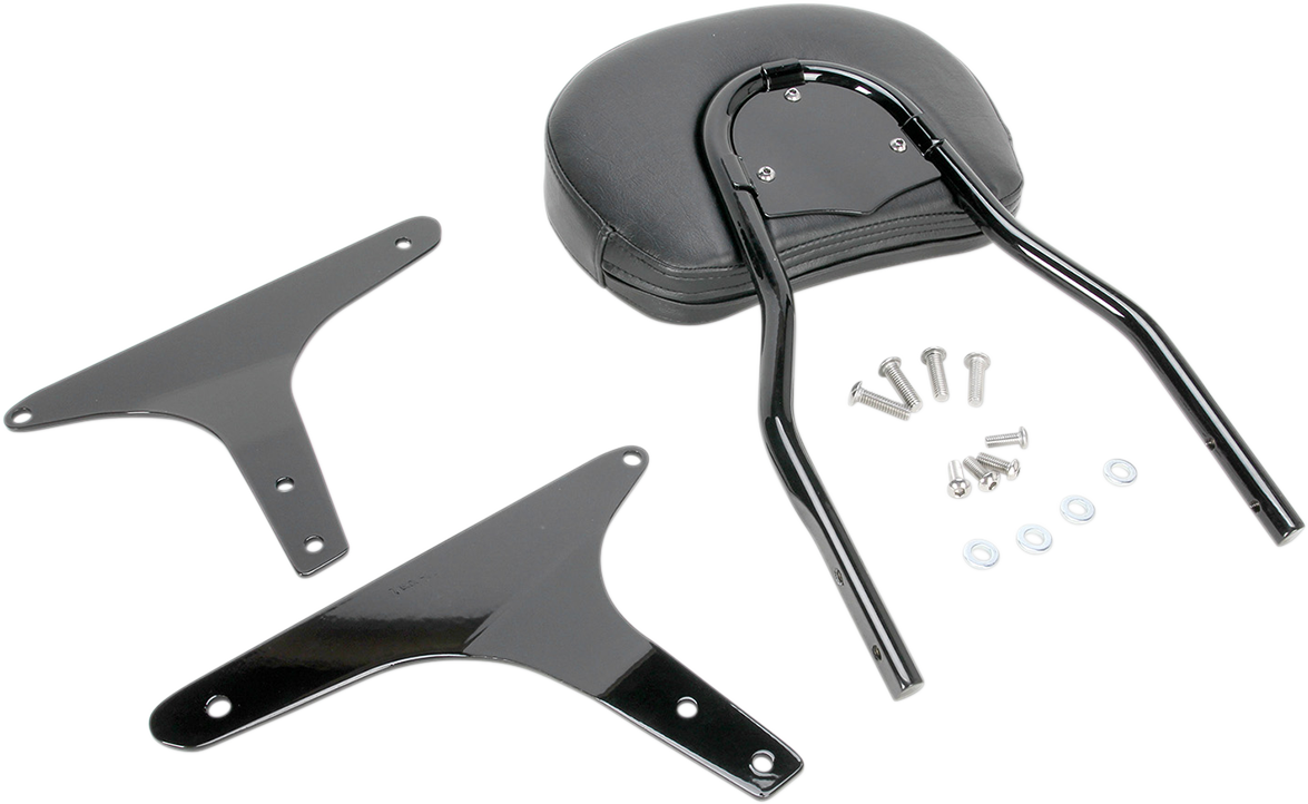 COBRA Round Sissy Bar - Short - Black - Softail 602-1251B