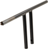 DRAG SPECIALTIES Handlebar - T-Bar - Dimpled - 10" - Black ACT 23.5" WIDE 0601-4222