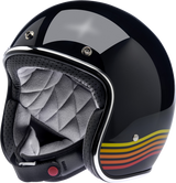 BILTWELL Bonanza Motorcycle Helmet - Gloss Black Spectrum - Small 1001-536-202