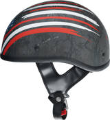 Z1R CC Beanie Motorcycle Helmet - Justice - Black/Red/White/Blue - Large 0103-1406