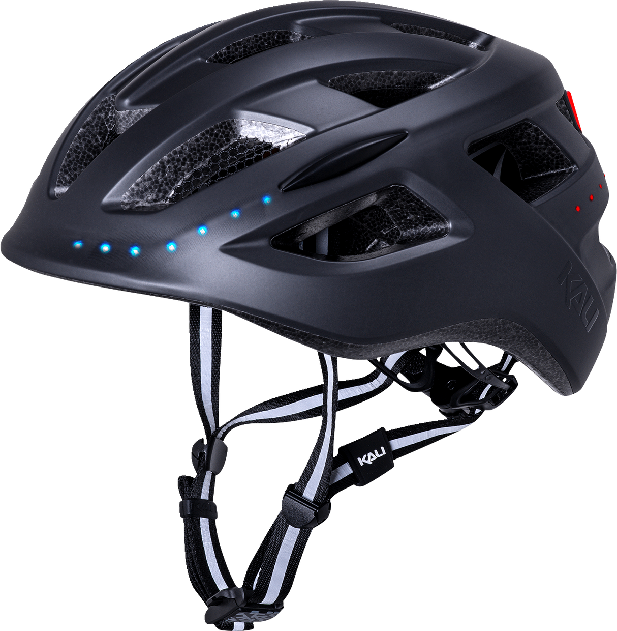 KALI Central Lit Bicycle Helmet - Matte Black - S/M 0250521216