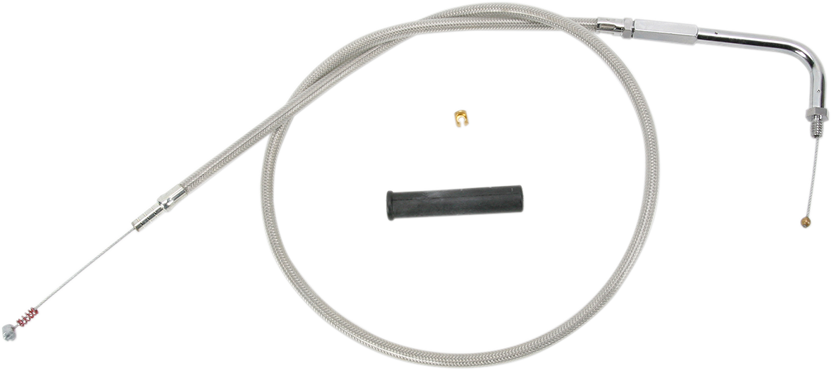 DRAG SPECIALTIES Idle Cable - 56" - Braided 5342156B