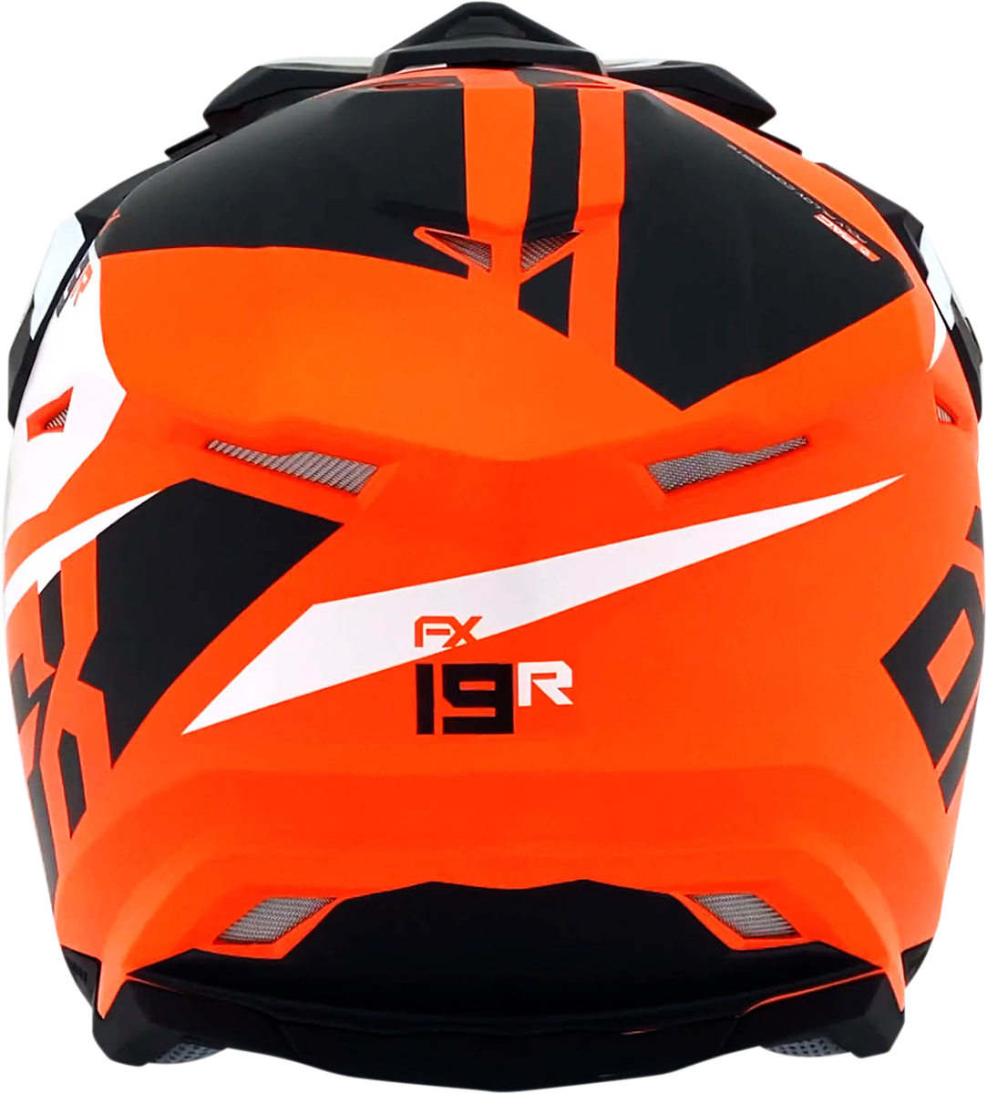 AFX FX-19R Motorcycle Helmet - Racing - Matte Orange - Large 0110-7085