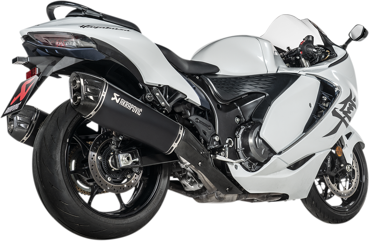 Akrapovic Suzuki Hayabusa 2022-2024 Exhausts, Akrapovic Slip-on in Titanium and Carbon Fiber S-S13SO4-HRAATBL