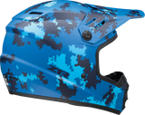 Z1R Youth Rise Motorcycle Helmet - Digi Camo - Blue - Medium 0111-1464