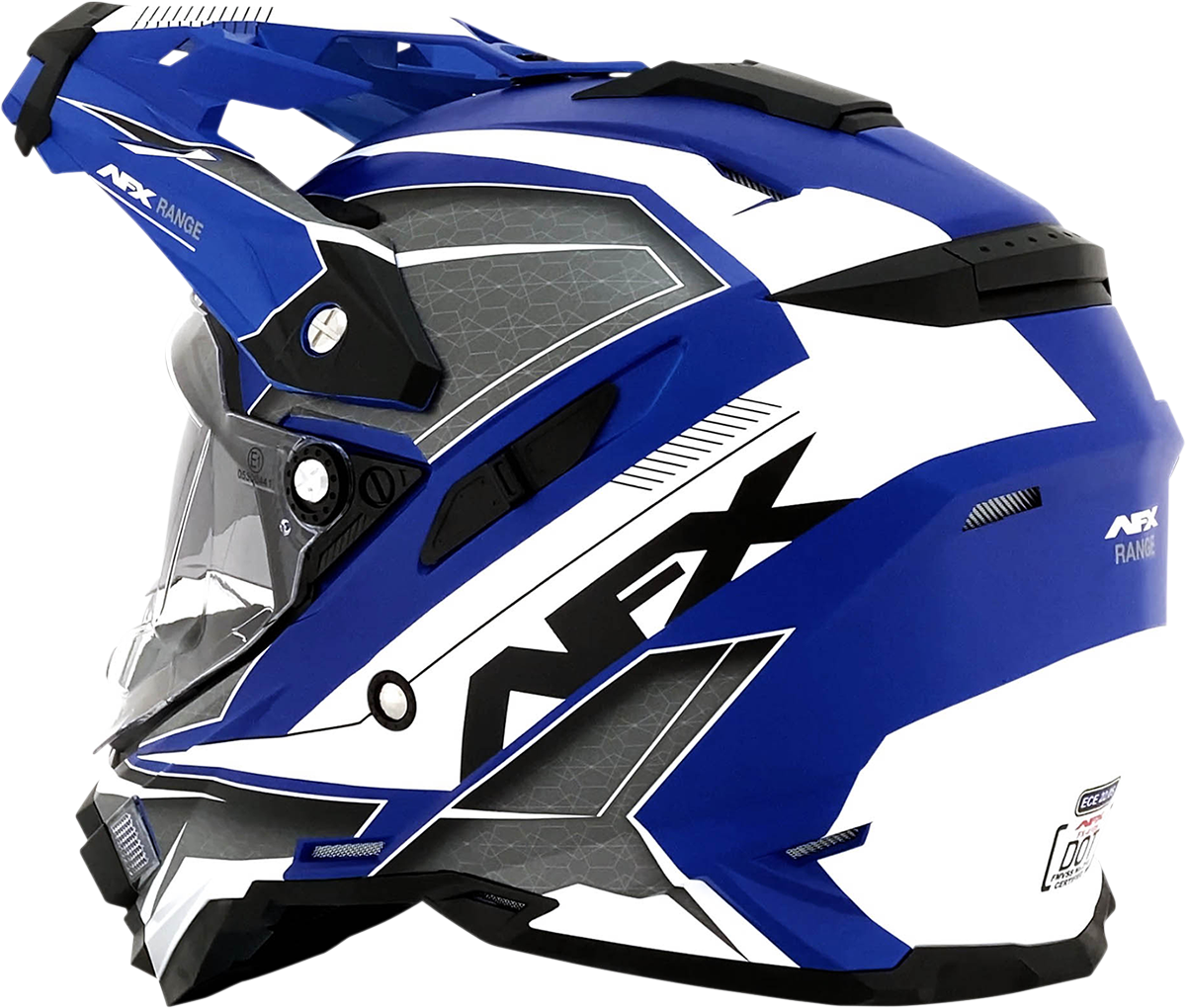 AFX FX-41 Motorcycle Helmet - Range - Matte Blue - Medium 0140-0072