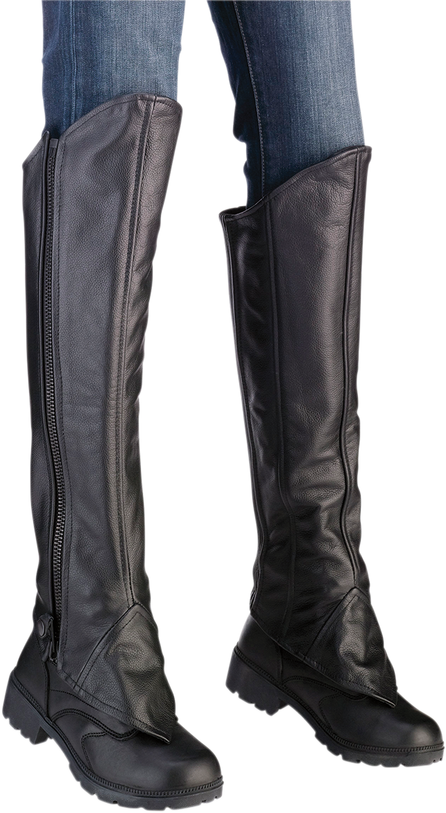 Z1R Women's Half Chaps - Black - 2XL/3XL 2815-0094