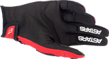 ALPINESTARS Techstar Gloves - Warm Red/Black - Small 3561023-3110-S