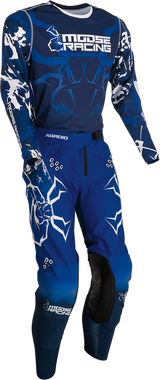 MOOSE RACING Agroid Pants - Blue/White - 40 2901-10102