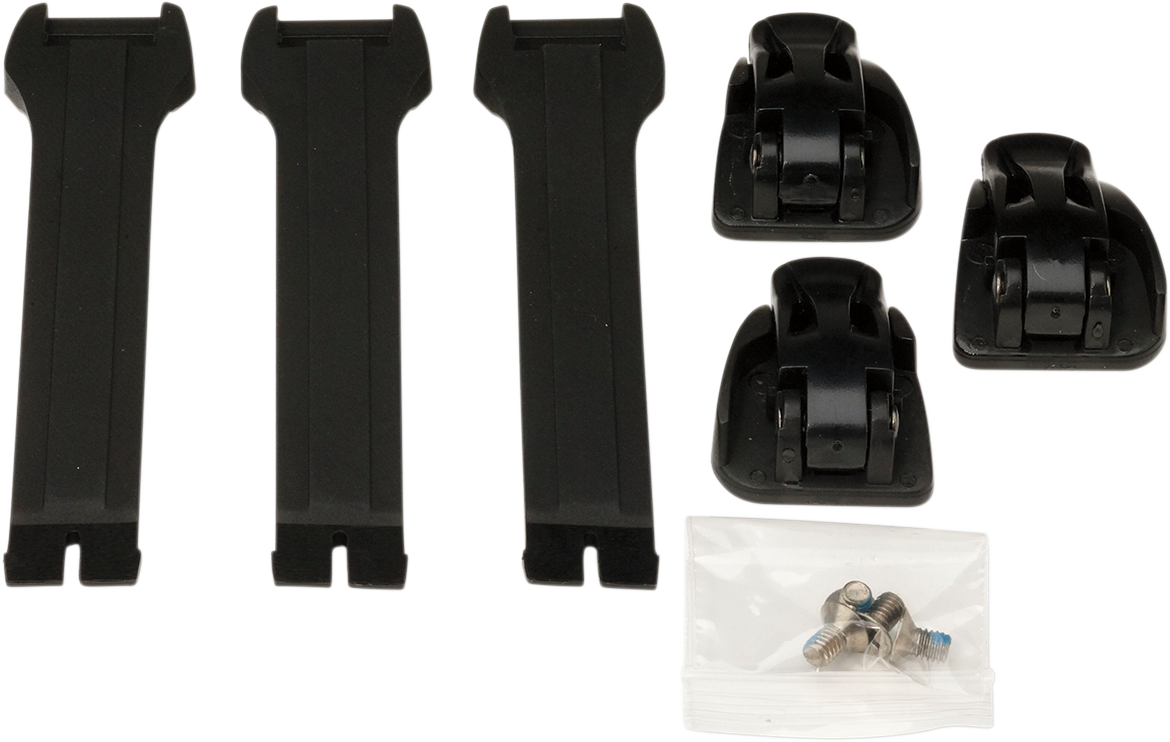 MOOSE RACING Strap/Buckle Kit - Black 3430-0843