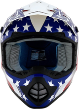 AFX FX-17 Motorcycle Helmet - Flag - White - Large 0110-2377