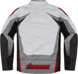 ICON Hooligan Ultrabolt Jacket - Gray/Red - Small 2820-5540