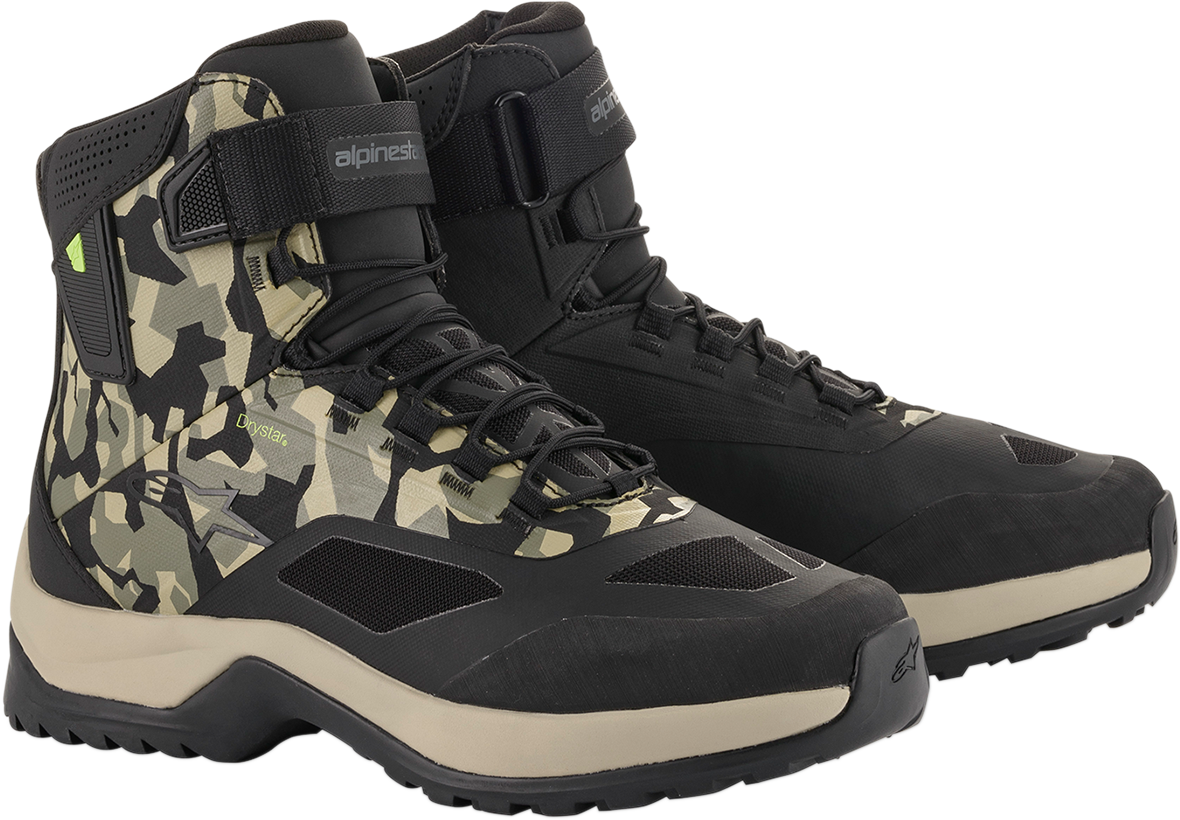 ALPINESTARS CR-6 Drystar® Shoes - Black/Brown/Green - US 8 261102016098