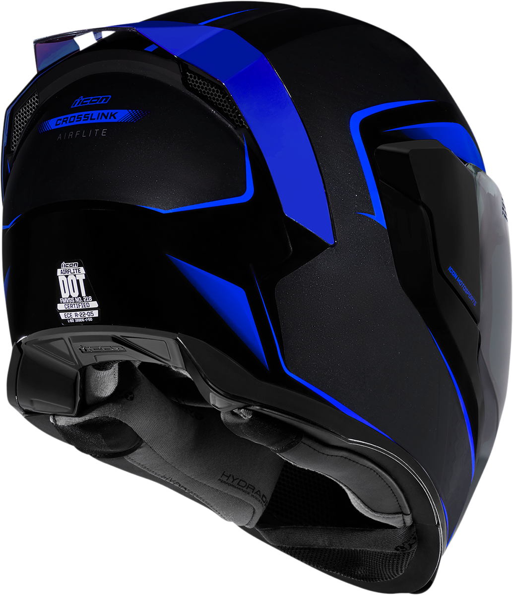 ICON Airflite™ Motorcycle Helmet - Crosslink - Blue - Medium 0101-14042