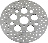 DRAG SPECIALTIES Drilled Brake Rotor - Front - 11.8" - Touring/Trike B06-0188ASP