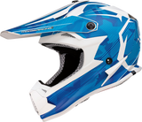 MOOSE RACING Youth F.I. Helmet - Agroid Camo - MIPS® - Blue/White - Small 0111-1532