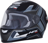 AFX FX-99 Motorcycle Helmet - Recurve - Matte Black/Gray - Small 0101-11136