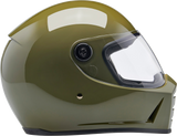 BILTWELL Lane Splitter Helmet - Gloss Olive Green - Small 1004-154-502