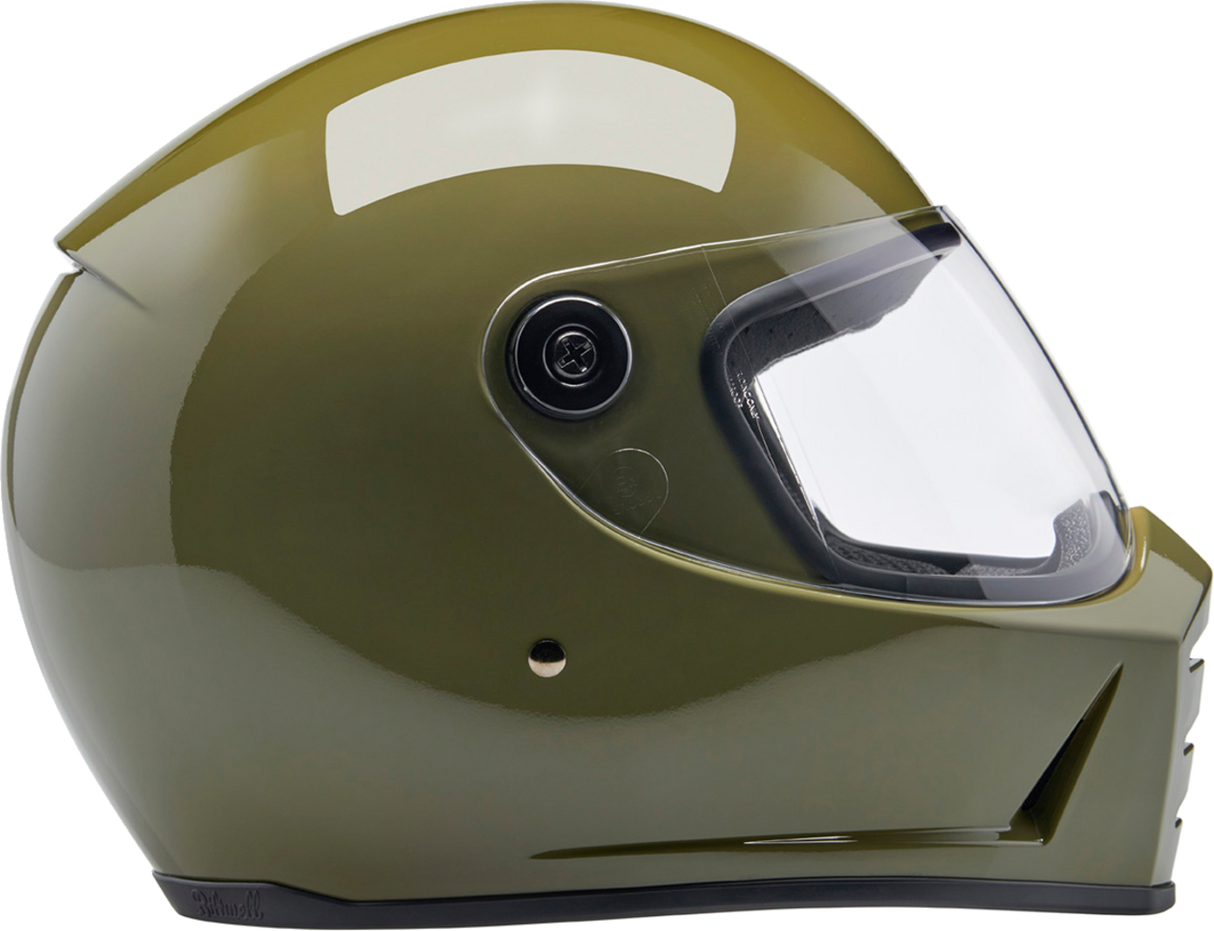 BILTWELL Lane Splitter Motorcycle Helmet - Gloss Olive Green - 2XL 1004-154-506