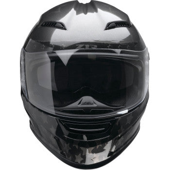 Z1R Jackal Motorcycle Helmet - Patriot - Stealth - 2XL 0101-15431